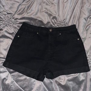 Forever 21 black jean shorts